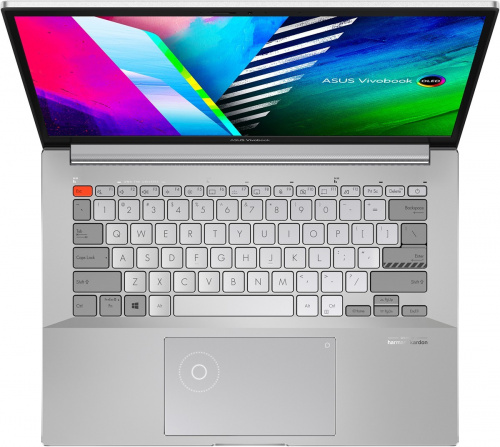 Ноутбук Asus Vivobook Pro 14X OLED N7400PC-KM011W Core i5 11300H 16Gb SSD512Gb NVIDIA GeForce RTX 3050 4Gb 14" OLED 2.8K (2880x1800) Windows 11 Home silver WiFi BT Cam фото 7