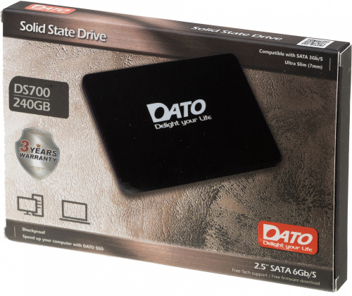Накопитель SSD Dato SATA III 240Gb DS700SSD-240GB DS700 2.5" фото 4