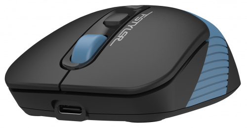 Мышь A4Tech Fstyler FB10C черный/синий оптическая (2000dpi) беспроводная BT/Radio USB (4but) фото 7