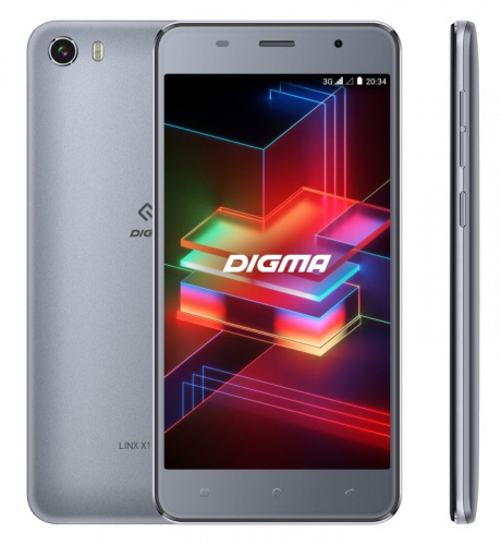 Смартфон Digma X1 Pro 3G Linx 16Gb 2Gb темно-серый моноблок 3G 2Sim 5" 720x1280 Android 8.1 8Mpix WiFi GPS GSM900/1800 GSM1900 TouchSc MP3 FM microSDXC max64Gb фото 4