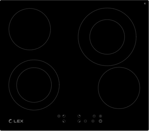 Варочная поверхность Lex EVH 642-1 BL черный фото 3