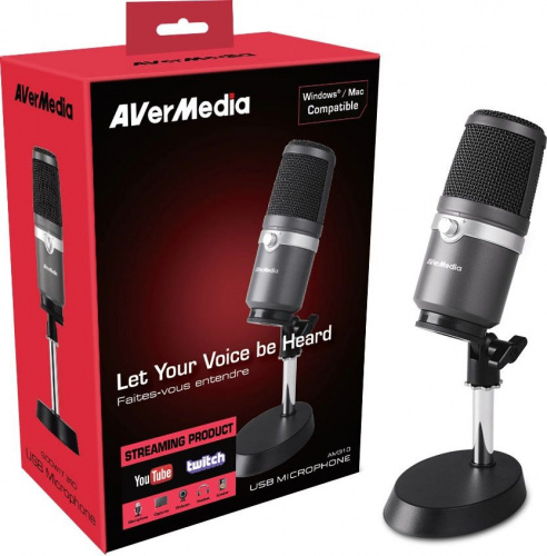 Микрофон проводной Avermedia AM 310 черный фото 7