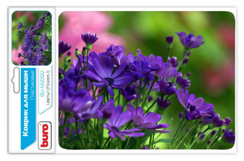 Коврик для мыши Buro BU-M20012 Мини рисунок/цветы 230x180x2мм фото 3