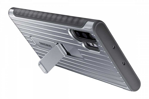 Чехол (клип-кейс) Samsung для Samsung Galaxy Note 10+ Protective Standing Cover серебристый (EF-RN975CSEGRU) фото 6