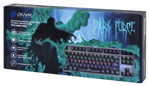 Клавиатура Оклик 967G Dark Force механическая черный USB Multimedia for gamer LED фото 3