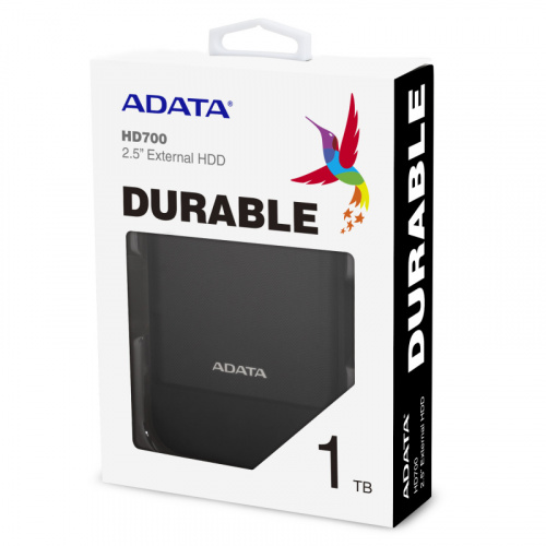 Жесткий диск A-Data USB 3.0 1Tb AHD700-1TU31-CBK HD700 DashDrive Durable (5400rpm) 2.5" черный фото 2