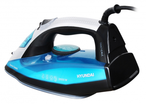 Утюг Hyundai H-SI01571 2600Вт черный/голубой фото 10