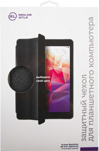 Чехол Redline для Huawei MediaPad M6 кожа/металл/пластик черный (УТ000020996) фото 6