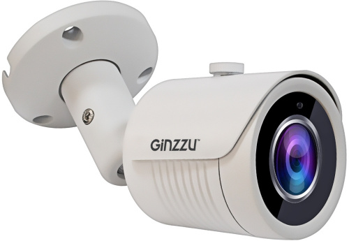 Видеокамера IP Ginzzu HIB-2032S 3.6-3.6мм цветная корп.:белый