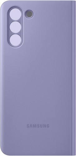 Чехол (флип-кейс) Samsung для Samsung Galaxy S21 Smart Clear View Cover фиолетовый (EF-ZG991CVEGRU) фото 2