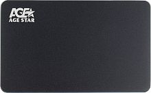 Внешний корпус для HDD/SSD AgeStar 3UB2AX2C SATA I/II/III USB3.0 алюминий черный 2.5"
