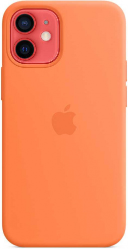 Чехол (клип-кейс) Apple для Apple iPhone 12 mini Silicone Case with MagSafe кумкват (MHKN3ZE/A) фото 4