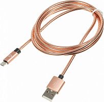 Кабель Digma USB A(m) micro USB B (m) 1.2м розовое золото