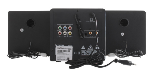 Микросистема Hyundai H-MS280 черный 30Вт CD CDRW DVD DVDRW FM USB BT SD/MMC/MS фото 3