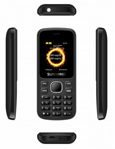 Мобильный телефон SunWind A1701 CITI 32Mb черный моноблок 2Sim 1.77" 128x160 GSM900/1800 GSM1900 FM microSD max32Gb фото 2
