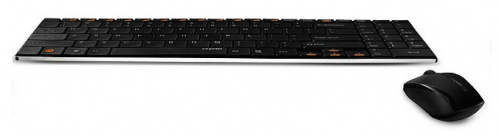 Клавиатура + мышь Rapoo 9060 клав:черный мышь:черный USB беспроводная slim Multimedia фото 3