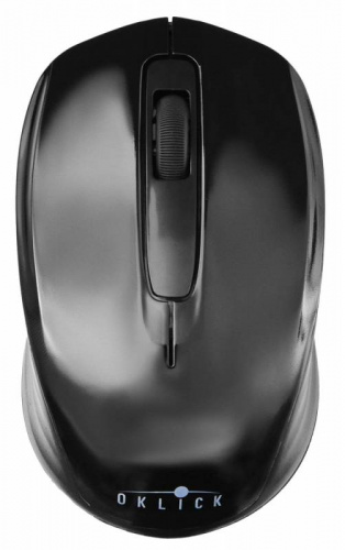 Мышь Оклик 475MW черный оптическая (1000dpi) беспроводная USB для ноутбука (3but) фото 3