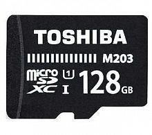Флеш карта microSDXC 128Gb Class10 Toshiba THN-M203K1280EA M203 + adapter