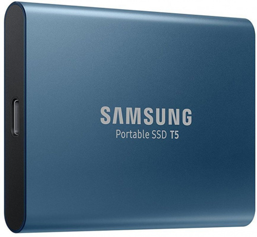 Накопитель SSD Samsung USB-C 500Gb MU-PA500B/WW T5 1.8" синий фото 4