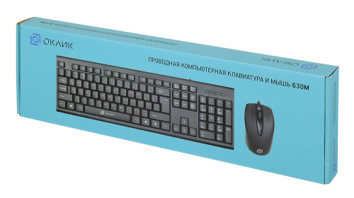 Клавиатура + мышь Оклик 630M клав:черный мышь:черный USB (1091260) фото 4