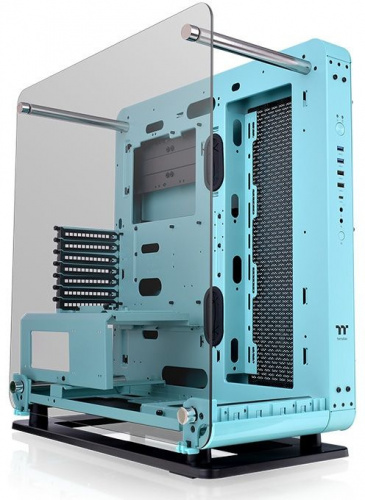 Корпус Thermaltake Core P6 TG Turquoise без БП ATX 10x120mm 6x140mm 2xUSB2.0 2xUSB3.0 audio bott PSU фото 6