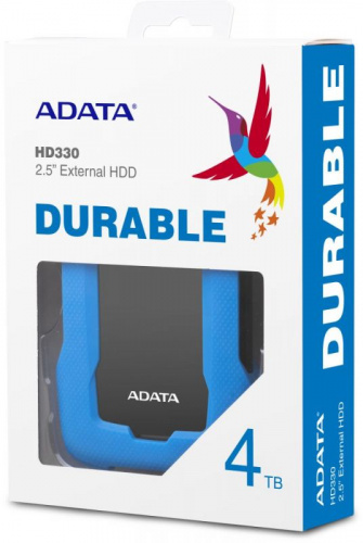 Жесткий диск A-Data USB 3.0 4Tb AHD330-4TU31-CBL HD330 DashDrive Durable 2.5" синий фото 3