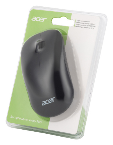 Мышь Acer OMR130 черный оптическая (1200dpi) беспроводная USB (3but) фото 2