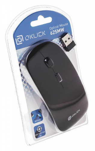 Мышь Oklick 625MW черный оптическая (1600dpi) беспроводная USB (3but) фото 2