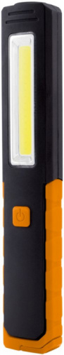 Фонарь универсальный Яркий Луч ОPTIMUS Slim черный/оранжевый 3Вт лам.:светодиод. 210lx AAAx3