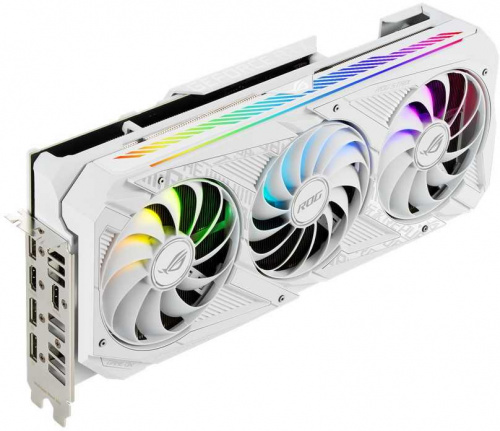 Видеокарта Asus PCI-E 4.0 ROG-STRIX-RTX3070-O8G-WHITE NVIDIA GeForce RTX 3070 8192Mb 256 GDDR6 1905/14000/HDMIx2/DPx3/HDCP Ret фото 12