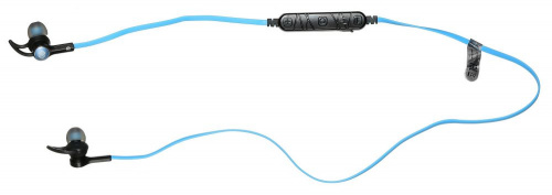 Гарнитура вкладыши Digma BT-03 черный/синий беспроводные bluetooth шейный обод (E712BT) фото 8