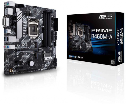 Материнская плата Asus PRIME B460M-A Soc-1200 Intel B460 4xDDR4 mATX AC`97 8ch(7.1) GbLAN RAID+DVI+HDMI+DP фото 5