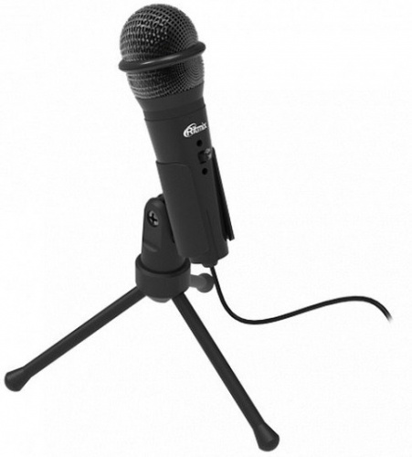 Микрофон проводной Ritmix RDM-120 1.8м черный фото 3