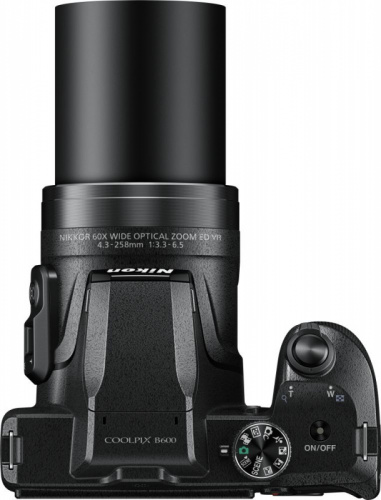 Фотоаппарат Nikon CoolPix B600 черный 16Mpix Zoom60x 3" 1080p SDXC CMOS 1x2.3 IS opt 1minF VF HDMI/WiFi/EN-EL12 фото 5