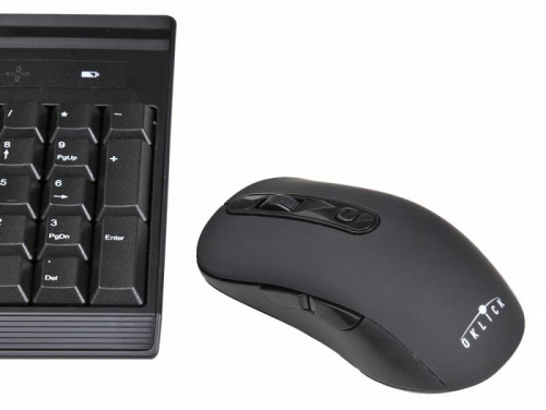 Клавиатура + мышь Оклик 280M клав:черный мышь:черный USB беспроводная Multimedia фото 9