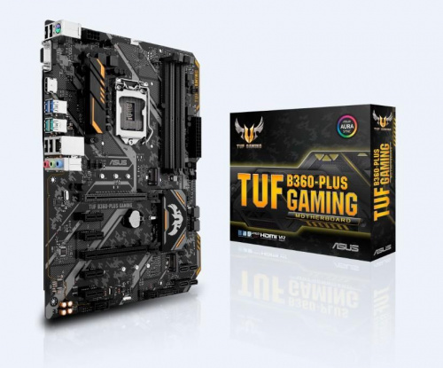 Материнская плата Asus TUF B360-PLUS GAMING Soc-1151v2 Intel B360 4xDDR4 ATX AC`97 8ch(7.1) GbLAN+VGA+HDMI фото 2