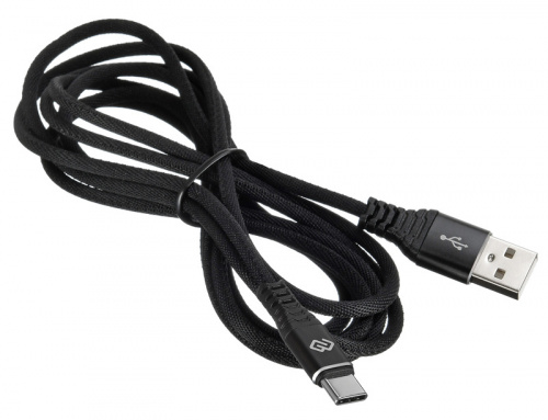 Кабель Digma TYPE-C-2M-BRAIDED-BLK USB (m)-USB Type-C (m) 2м черный фото 5