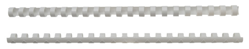 Пружины для переплета пластиковые Silwerhof d=12мм 56-80лист A4 белый (100шт) (1373587) фото 2