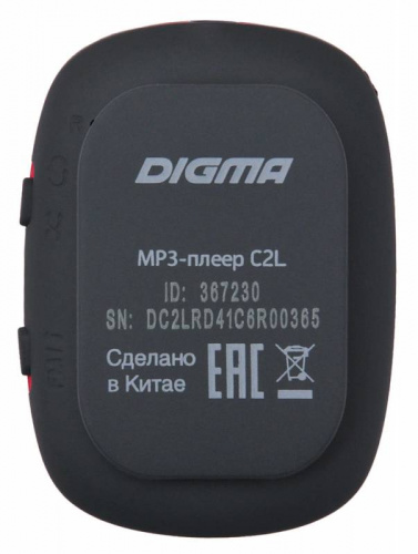 Плеер Flash Digma C2L 4Gb красный/FM/clip фото 5