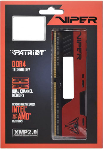 Память DDR4 2x4GB 2666MHz Patriot PVE248G266C6K Viper EliteII RTL PC4-21300 CL16 DIMM 288-pin 1.2В kit с радиатором Ret фото 9