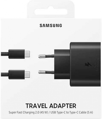Сетевое зар./устр. Samsung EP-TA845 3A PD для Samsung кабель USB Type C черный (EP-TA845XBEGRU) фото 4