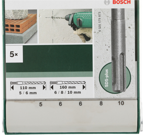 Набор буров Bosch (2609255541) по бетону (5пред.) для дрелей фото 3