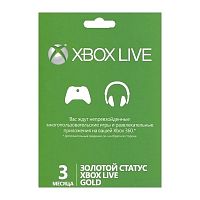 Карта подписки Microsoft XBOX LIVE 3 месяца для: Xbox One (52K-00271)
