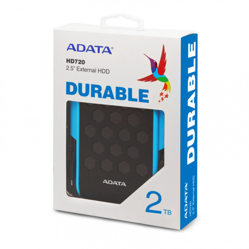 Жесткий диск A-Data USB 3.0 2Tb AHD720-2TU31-CBL HD720 DashDrive Durable (5400rpm) 2.5" синий фото 2