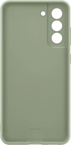 Чехол (клип-кейс) Samsung для Samsung Galaxy S21 FE Silicone Cover оливковый (EF-PG990TMEGRU) фото 5