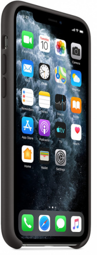 Чехол (клип-кейс) Apple для Apple iPhone 11 Pro Silicone Case черный (MWYN2ZM/A) фото 3