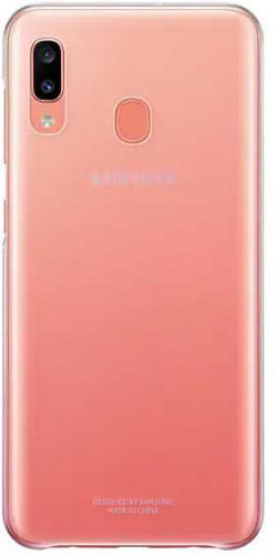Чехол (клип-кейс) Samsung для Samsung Galaxy A20 Gradation Cover розовый (EF-AA205CPEGRU) фото 2