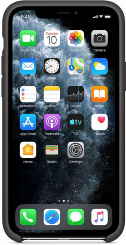 Чехол (клип-кейс) Apple для Apple iPhone 11 Pro Max Silicone Case черный (MX002ZM/A) фото 4