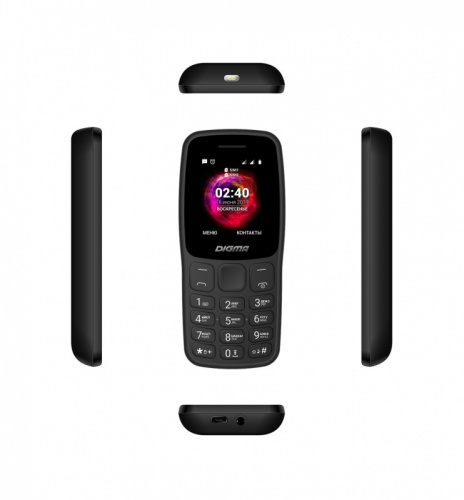 Мобильный телефон Digma C170 Linx 32Mb черный моноблок 2Sim 1.77" 128x160 0.08Mpix GSM900/1800 MP3 FM microSD max16Gb фото 2