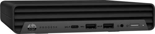 ПК HP ProDesk 400 G6 DM i5 10500T (2.3) 8Gb SSD256Gb UHDG 630 Free DOS GbitEth 65W клавиатура мышь черный